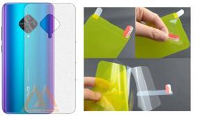 Vivo S1 Pro Crystal Clear Back Skin (Gel Poly not Glass) 3D Real Transparent Skin Glossy Finish