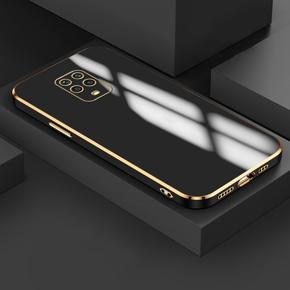 Hontinga for Xiaomi Redmi Note 9 Pro Back Cover Luxury 6D Plating Soft Case Silicone Square Frame Shiny Bling Phone Cases