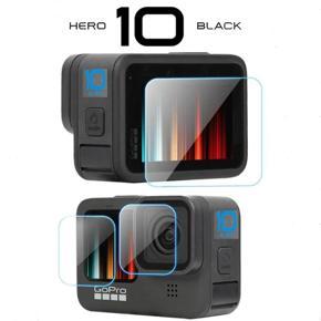 Tempered Glass Screen Lens Protector for GoPro Hero 9/10 Camera- Black