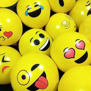 Emoji Balloon - Happy Birthday Balloons- 10 Pcs