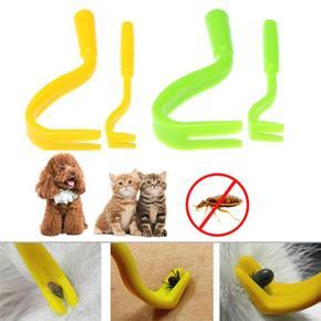 2Pcs/set Plastic Tick Twist Hook Flea Remover Hook Human Cat Dog Pet Supplies Tick Remover Tool Pet Supplies