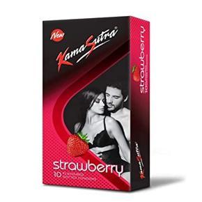 Kamasutra Strawberry Flavour Condom pack of 10's