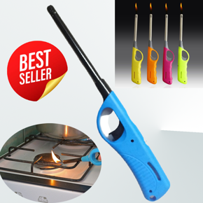 BBQ Kitchen Stove Lighter - Electronic Gas Refillable - Kitchen Cooker Stove Candle Camping Picnic Lighter Stick Lighter- Gas Stove Lighter