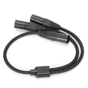 Himeng La JORINDO JD6072 XLR Male to Dual Cable Y‑Type Splitter Audio Adapter Line 0.5m