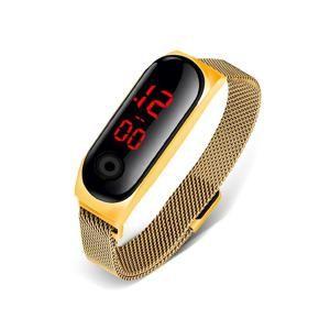 Brand New Water Proof Magnet Touch Led Digital Watch For Unisex Girls & Boys Smart Wrist Watch Stylish Bracelet Fashion 2021 -All Colors