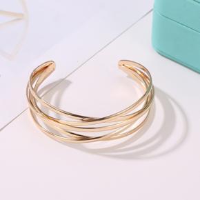 Trendy Fashionable Geometric Hollow Indian Cuff Bangle Bracelets for Girls Simple Stylish New Collection 2022 - Adjustable Open Female Bangle Bracelet for Women Simple Stylish