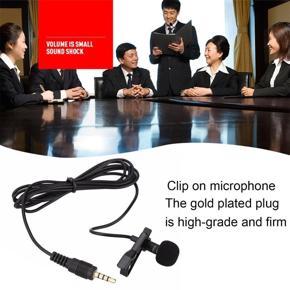 Mini Lavalier Mic Tie Clip Microphones   Recording PC Clip-on Lapel Support Speaking Singing Speech High Sensitivity