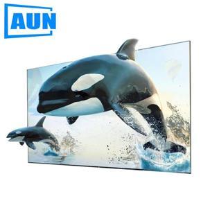AUN 16:9 Anti-light Reflective Fabric 60/100/120 inch Screen for Home theater, ALR Screen for Projector