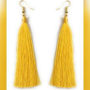 Yellow Color Tassel Earrings - 1 pair