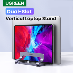 UGREEN Vertical Laptop Stand Holder Aluminum Adjustable Notebook Computer Stand For MacBook Air Pro Surface