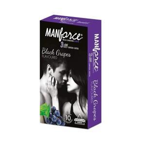 Manforce - Dotted Black Grapes Wild Condoms 10pcs