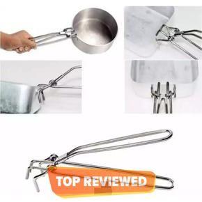 Anti-hot Clamp Gripper Stainless Steel Non-magnetic Hot Bowl Clip Pot Dish Holder Steamer Lifter Picker Heat Insulation Plate Tong