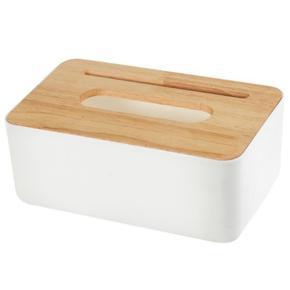 Home Kitchen Wooden Plastic Tissue Box Solid Wood Napkin Holder Case Simple Stylish Car Box Tissue Holders Tissue Holder