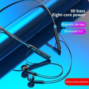 GB02 Bluetooth Headset Neck Earphone Wireless  Earbuds Bass HIFI Noise Reduction Music Sport Headphone with mic