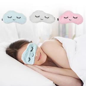 Elegant Fast Sleeping Eye Mask, Plush Sleeping Mask Blindfold Cute Cat Eye Cover Kids Anime Sleep Mask Cartoon Soft Plush Mask Travel Rest Sleeping Aid Eyepatch for Girls, Ladies & Kids