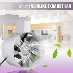 duct fan-1 x Inline Exhaust Fan (Adaptors are not included.)-White