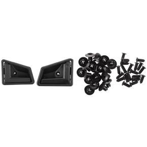 BRADOO- 20 Pcs 8mm Hole Push in Expanding Screw Panel Clips Plastic Rivet Black with Car Interior Inner Door Handles