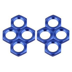 ARELENE 8X 17mm Upgrade Wheel Hex Hub Nut Cover N10177 for RC1:8 Model Car,Dark Blue