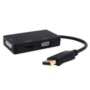 3 In 1 Displayport DP Male To HDMI/DVI/VGA Female Adapte Converter Cable 1080P - black