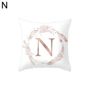 Flower Floral Letter Throw Pillow Case Sofa Bed Home Car Decor Cushion Cover