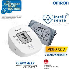 Japan Tech Omron Latest HEM 7121J Fully Automatic Upper Arm Digital Blood Pressure Monitor with Intellisense Technology & Cuff Wrapping Guide for Most Accurate Measurement | 5 Year Brand Warranty by O