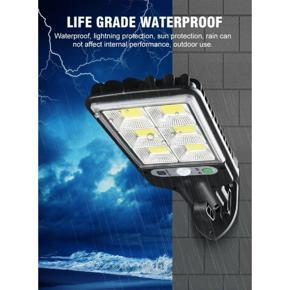 Solar LED COB PIR Street Light Motion Sensor Wall Outdoor Waterproof