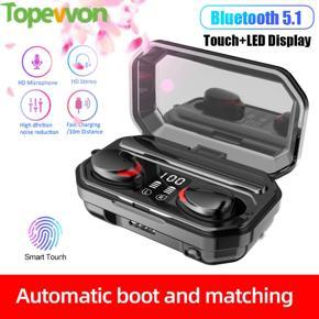 M15 TWS Bluetooth V5.1 Earphone Wireless Headphones Waterproof Sports Stereo Earphones Touch Bass Headset Mini Earbuds With Mic