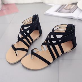 Elegant Lady Summer Sandals Fashion Flat Shoes Open Toe Shoes Women Sandals