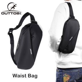 Outtobe Sport Waist Pouch Bag Men Cross Body Bag Zipper Chest Bag Women Money Phone Waist High Capacity Belt Bag Water Resistant Adjustable Waist Pack for Travel Outdoor