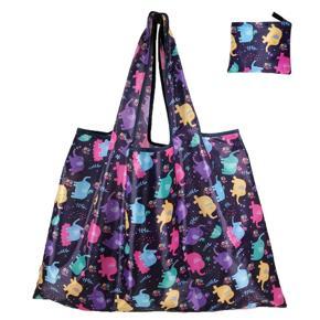 Shopping Bag Reusable Eco Bag Grocery Package Beach Toy Storage Bags Shoulder Shopping Pouch Foldable Tote Pouch Nylon Fabric Handbags