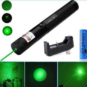 5 In 1 Green Laser Light Pointer with Battery & charger-Black