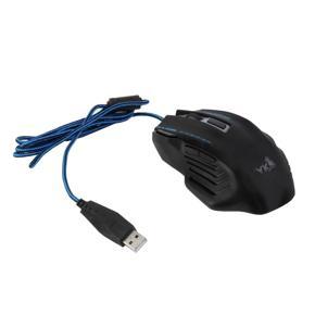 New Hot Wired Gaming Optical Mouse 7 Keys Adjustable DPI 3D Game Mice Mouse - black & blue