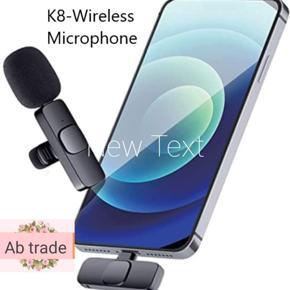 Wireless Collar Clip K8 Professional Microphone For Live, Video, Sound Recorded