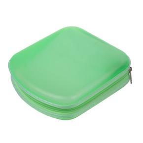 40 Disc CD DVD VCD DJ Storage Media Holder Sleeve Case Hard Box Wallet Carry Bag-（green）