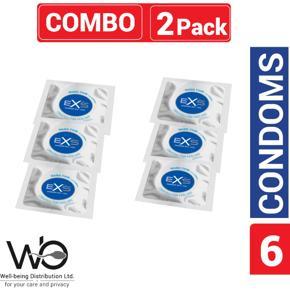 EXS - Nano Thin Condom - Combo Pack - 2 Packs - 3x2=6pcs (Made in UK)