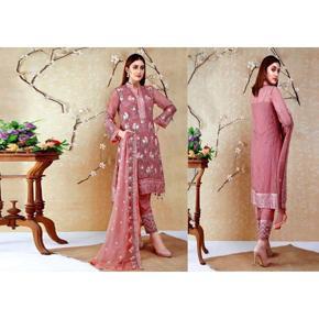 Three Piece-Special,New Collection-Semi Stitched Weightless Georgette  High Quality Heavy Soft Embroidery Work Free Size Designer Exclusive Best Quality Salwar Kameez,Traditional Three Piece,Party Wea