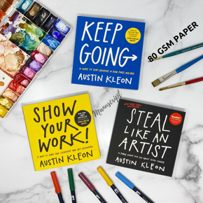 Austin Kleon Three Book Set (Steal Like An Artist/Show Your Work/Keep Going)