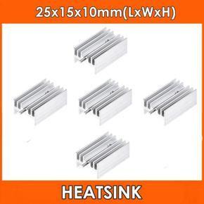 5 Pcs 25 x 15 x 10mm Aluminium Heat Sink with Needle Cooler for TO220 Transistor Heatsink Radiator To-220 TO 220