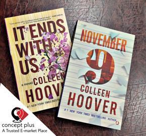 Colleen Hoover 2 Books Collection Set (November 9 , It Ends with Us ) Paperback