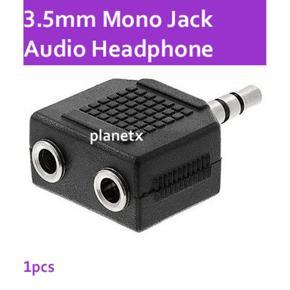 3.5mm Stereo Jack Splitter Adapter - Black