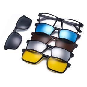 6 In 1 Magnetic Clip Polarized UV Protection Sunglass