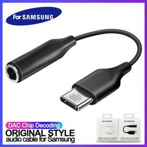 SAMSUNG Type C 3.5 Jack Earphone Cable USB C to 3.5mm AUX Headhones Adapter For SAMSUNG Galaxy Note 10 Plus 10+ A90 A80 A6/Samsung Type - C to 3.5mm Headphone Adapter