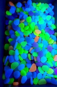 10/15/20/30/40/50 PCS Luminous Stone Fluorescence Cobblestone Pebble For Home Aquarium & Decoration