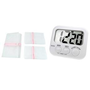 3 x Zipped Laundry Washing Mesh Bags with Digital Kitchen Timer