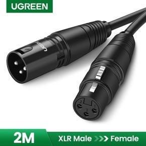 UGREEN XLR Cable Microphone XLR Male to Female Extension Cable XLR Jack Extender Cord for Studio Recorder Amplifier Mixer Speaker System