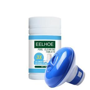 Eelhoe Swimming Pool Disinfection Tablets for Hot Tub Spa Swimming Pool Water Cleaning Disinfection-B