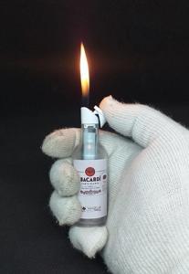 Bacardi bottle shaped Normal flame gas lighter
