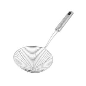 Stainless Stee Frying Strainer,Large Oil Strainer,Deep Fry Strainer For Kitchen,Tel Chakni - 1 Piece Silver Color