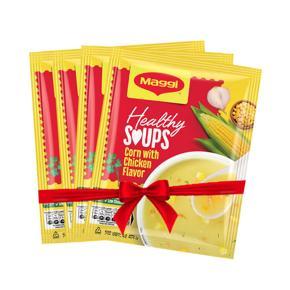 Healthy Soups Corn With Chicken Flavor - 25Gm (Combo Of 4 Pack)