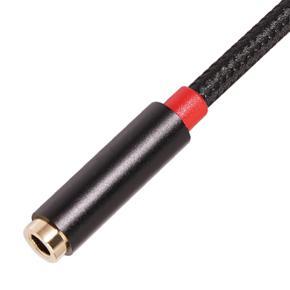 3.5mm audio cable-2 x Audio extension cable-black